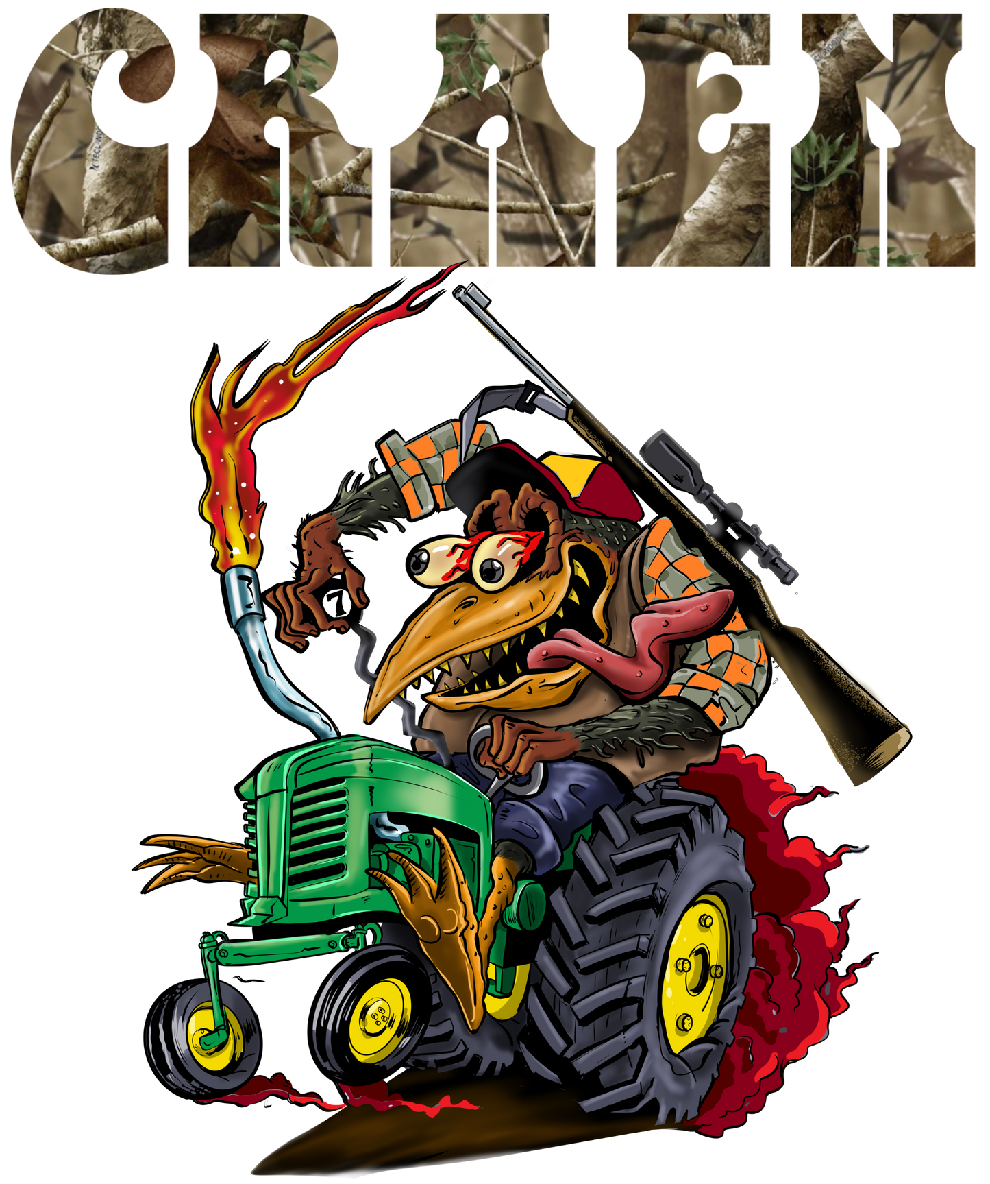 Craen Hunter Black Tee