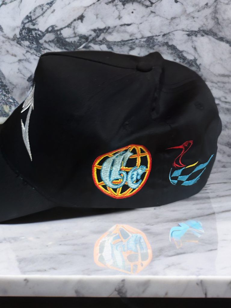 All Over Logo Craen Black Dad Cap