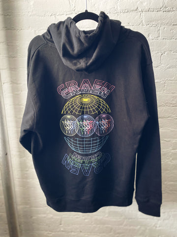 Cræn WW Mid-weight Black Hooded Pullover